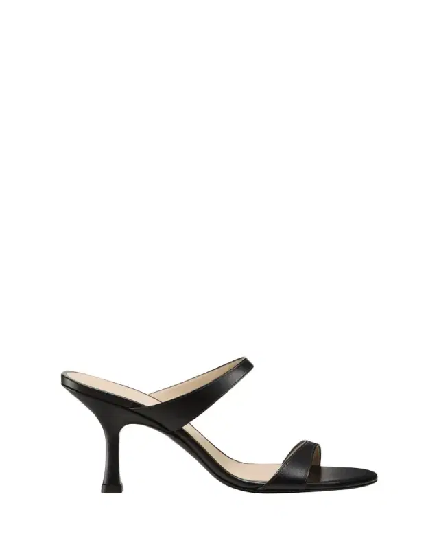 Stuart Weitzman Nudist Leather Slide Sandals