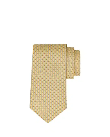 Ferragamo Men's Tennis-Print Silk Tie | Thumbnail 1