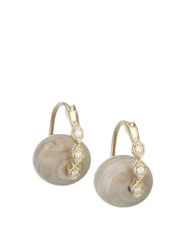 Sydney Evan 14 Marquise Evil Eye Bead Earrings