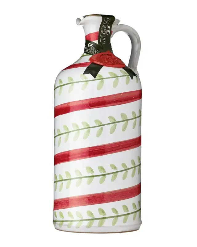 Frantoio Galantino Olive Oil in Hand-Painted Ceramic Vessel