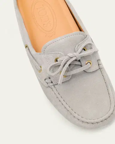 Tod's Elisir Suede Boat Shoe Mules | Thumbnail 3
