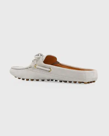 Tod's Elisir Suede Boat Shoe Mules | Thumbnail 4