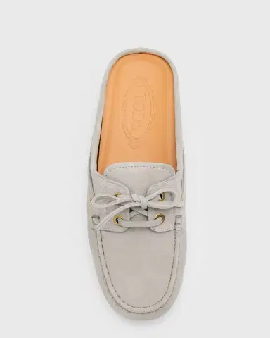 Tod's Elisir Suede Boat Shoe Mules | Thumbnail 6
