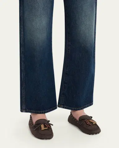Tod's Gommino Whipstitch Suede Driver Loafers | Thumbnail 2