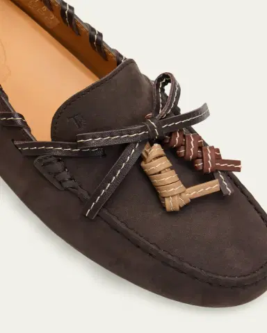 Tod's Gommino Whipstitch Suede Driver Loafers | Thumbnail 5