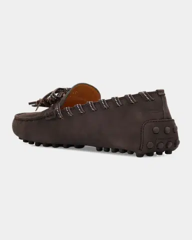 Tod's Gommino Whipstitch Suede Driver Loafers | Thumbnail 8