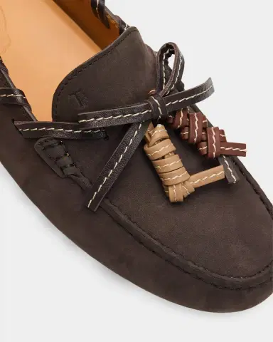 Tod's Gommino Whipstitch Suede Driver Loafers | Thumbnail 9