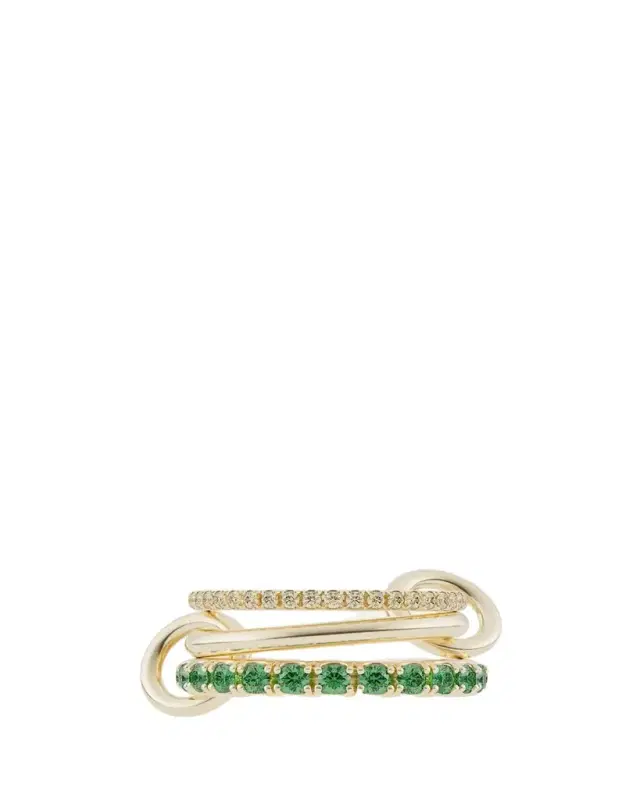 Norah 18K Yellow Gold Diamond and Emerald Ring