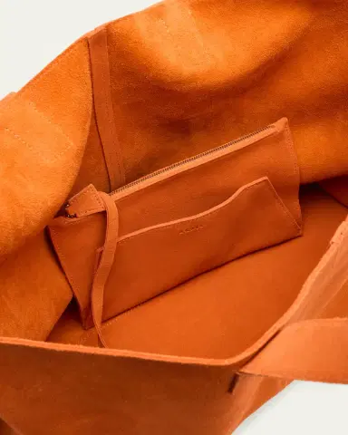 Akris Ai Medium Suede Tote Bag | Thumbnail 4