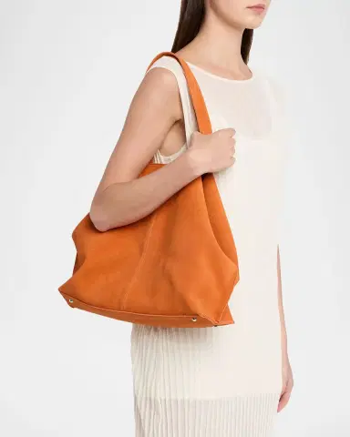 Akris Ai Medium Suede Tote Bag | Thumbnail 6