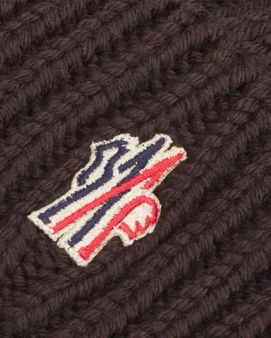 Moncler Grenoble Cable-Knit Wool Logo Beanie | Thumbnail 2 Moncler Grenoble Cable-Knit Wool Logo Beanie | Thumbnail 2