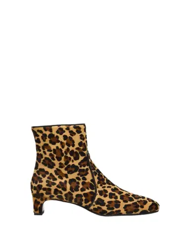 Aquatalia Siella 45mm Leopard-Print Calfhair Ankle Boots | Thumbnail 1 Aquatalia Siella 45mm Leopard-Print Calfhair Ankle Boots | Thumbnail 1