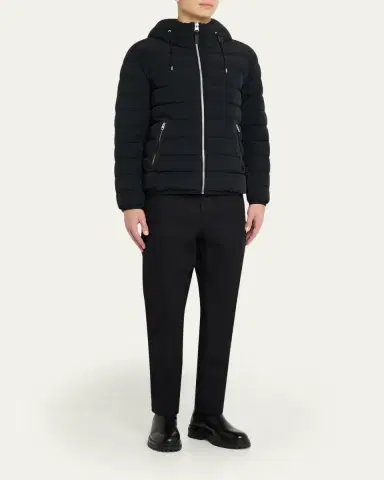 Mackage Men's Jack-Z Agile-360 Stretch Light Down Hooded Jacket | Thumbnail 2