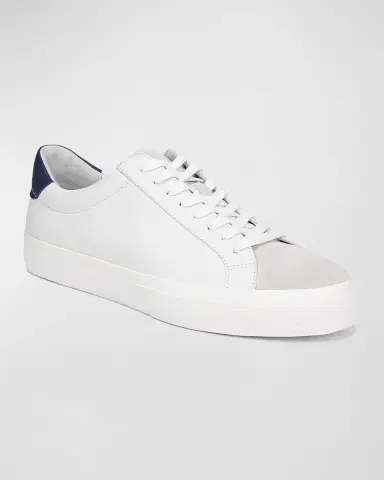 Vince Men 's Fulton Mix-Leather Low-Top Sneakers | Thumbnail 2 Vince Men 's Fulton Mix-Leather Low-Top Sneakers | Thumbnail 2