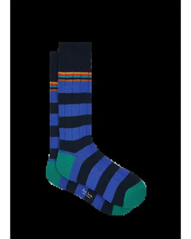 Paul Smith Men's Artist Stripe Colorblock Crew Socks | Thumbnail 2 Paul Smith Men's Artist Stripe Colorblock Crew Socks | Thumbnail 2
