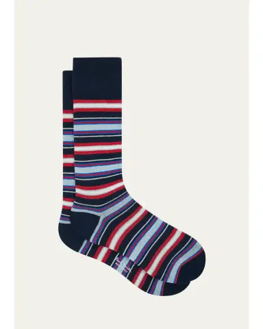 Paul Smith Men's Mixed Stripe Crew Socks | Thumbnail 1