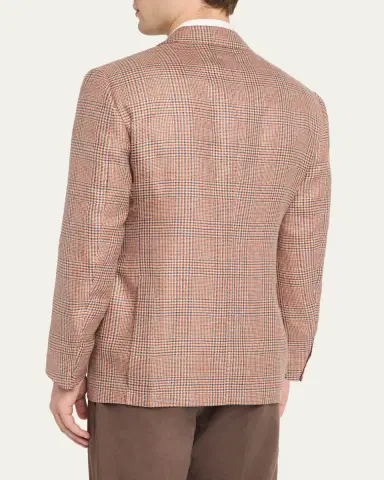 Cesare Attolini Men's Plaid Cashmere-Blend Sport Jacket | Thumbnail 3 Cesare Attolini Men's Plaid Cashmere-Blend Sport Jacket | Thumbnail 3