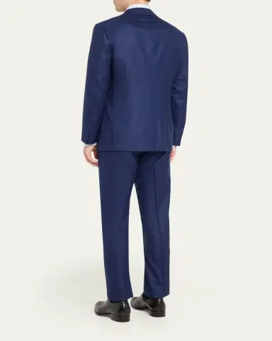 Cesare Attolini Men's Wool Mini-Check Two-Piece Suit | Thumbnail 3