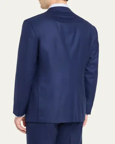 Cesare Attolini Men's Wool Mini-Check Two-Piece Suit | Thumbnail 5