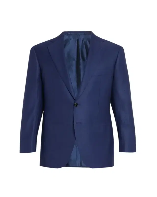 Men's Wool Mini-Check Two-Piece Suit