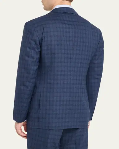 Cesare Attolini Men's Wool Windowpane Check Two-Piece Suit | Thumbnail 5 Cesare Attolini Men's Wool Windowpane Check Two-Piece Suit | Thumbnail 5