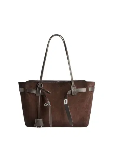 Balenciaga Bel Air Waxed Suede Tote Bag | Thumbnail 1 Balenciaga Bel Air Waxed Suede Tote Bag | Thumbnail 1