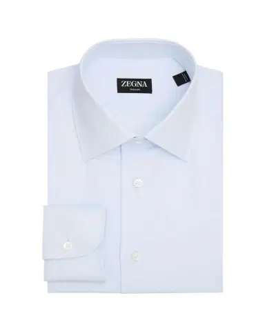 Zegna Men's Trecapi Cotton Melange Dress Shirt | Thumbnail 1 Zegna Men's Trecapi Cotton Melange Dress Shirt | Thumbnail 1