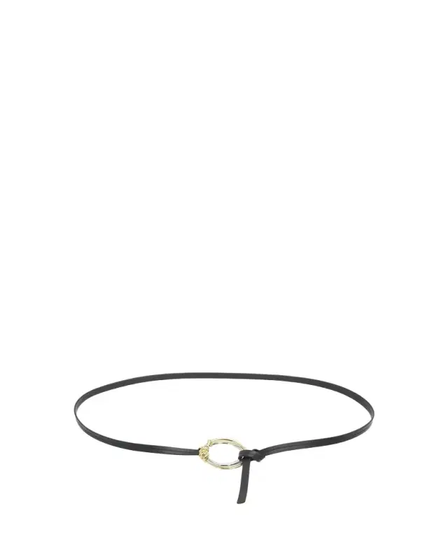 Bottega Veneta Knot Ring Leather Belt