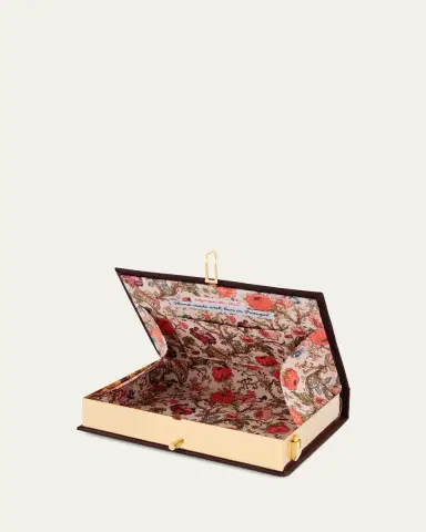 Olympia Le-Tan It's Cocktail Time Book Clutch Bag with Strap | Thumbnail 3 Olympia Le-Tan It's Cocktail Time Book Clutch Bag with Strap | Thumbnail 3