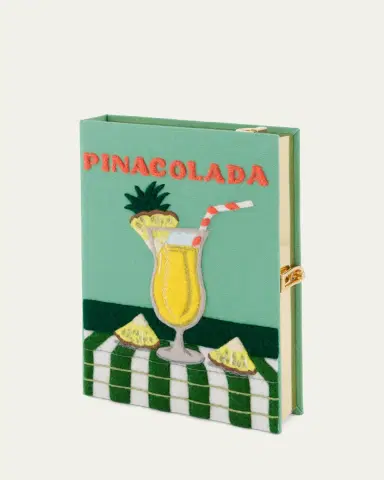 Olympia Le-Tan Pina Colada Book Clutch Bag with Strap | Thumbnail 2