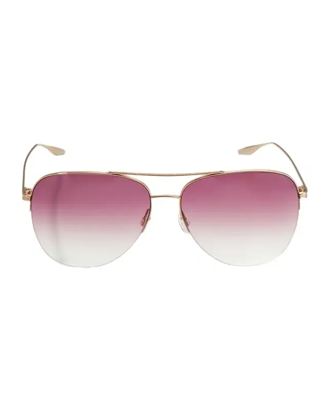 Chevalier Semi-Rimless Metal Aviator Sunglasses