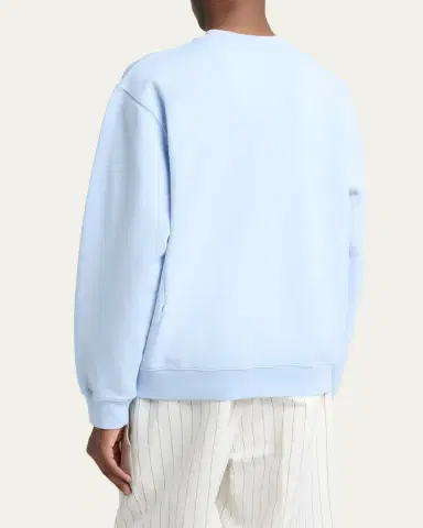 Jacquemus Men's Grosgrain Logo Cotton Sweatshirt | Thumbnail 3