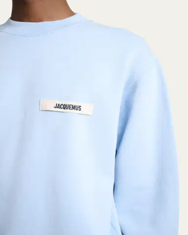 Jacquemus Men's Grosgrain Logo Cotton Sweatshirt | Thumbnail 5