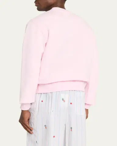 Jacquemus Men's Grosgrain Logo Cotton Sweatshirt | Thumbnail 7