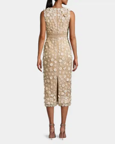 Mac Duggal Floral Beaded Sheath Dress | Thumbnail 2 Mac Duggal Floral Beaded Sheath Dress | Thumbnail 2