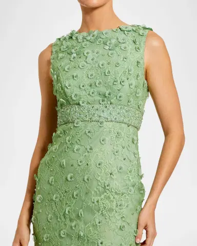 Mac Duggal Floral Beaded Sheath Dress | Thumbnail 7 Mac Duggal Floral Beaded Sheath Dress | Thumbnail 7