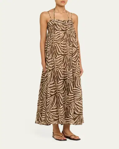 Zimmermann Wanderlust Zebra Maxi Dress | Thumbnail 4