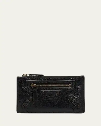 Balenciaga Le City Arena Leather Card Holder | Thumbnail 4 Balenciaga Le City Arena Leather Card Holder | Thumbnail 4
