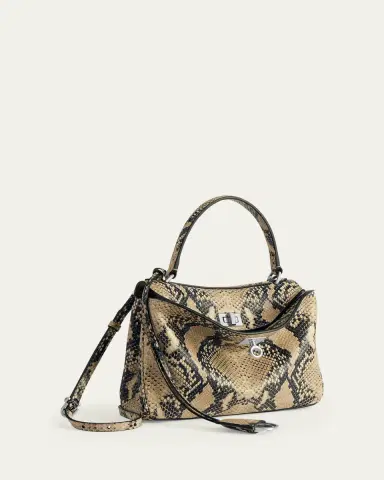 Balenciaga Rodeo Python-Embossed Leather Top-Handle Bag | Thumbnail 2 Balenciaga Rodeo Python-Embossed Leather Top-Handle Bag | Thumbnail 2