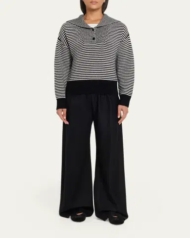 Lisa Yang Ranelle Striped Cashmere Sailor Sweater | Thumbnail 2 Lisa Yang Ranelle Striped Cashmere Sailor Sweater | Thumbnail 2