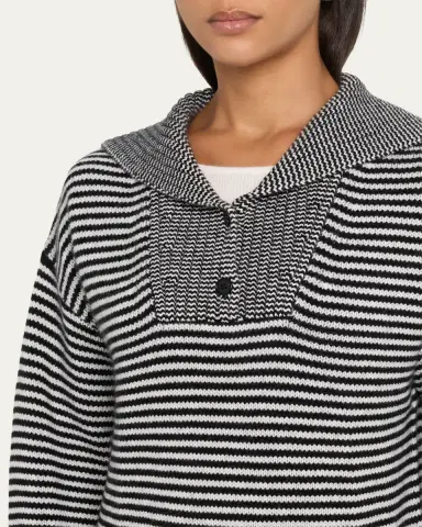 Lisa Yang Ranelle Striped Cashmere Sailor Sweater | Thumbnail 5 Lisa Yang Ranelle Striped Cashmere Sailor Sweater | Thumbnail 5