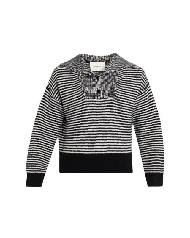 Ranelle Striped Cashmere Sailor Sweater