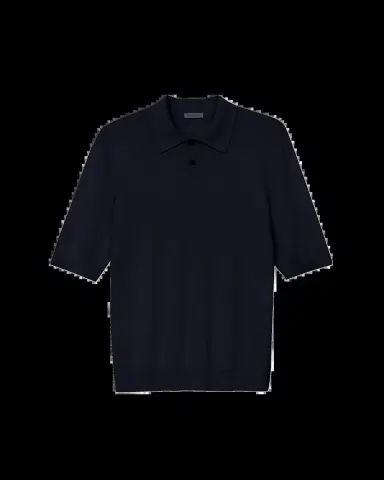 Iris Von Arnim Men's Cashmere and Silk Knit Polo Shirt | Thumbnail 2 Iris Von Arnim Men's Cashmere and Silk Knit Polo Shirt | Thumbnail 2