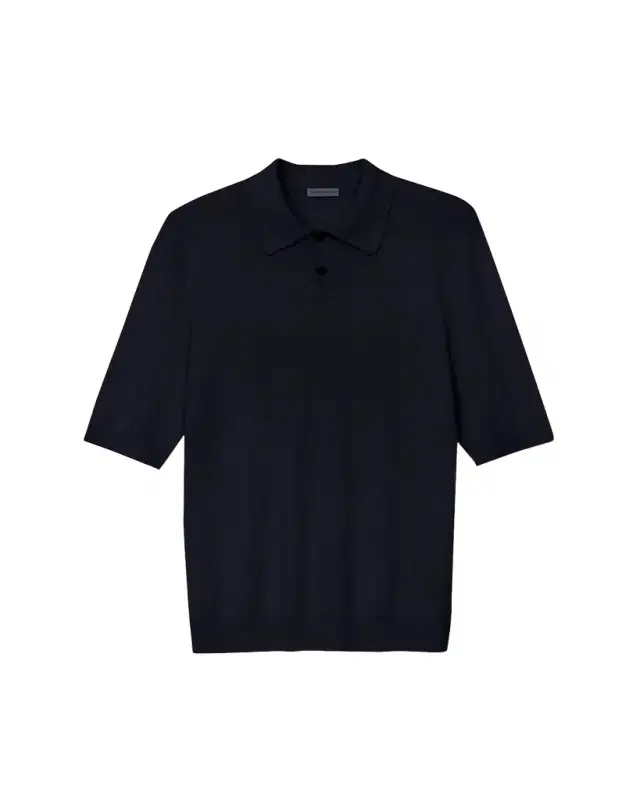 Iris Von Arnim Men's Cashmere and Silk Knit Polo Shirt