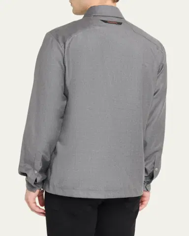 Sease Men's New Gate Invisible-Zip Snap-Front Shirt | Thumbnail 3