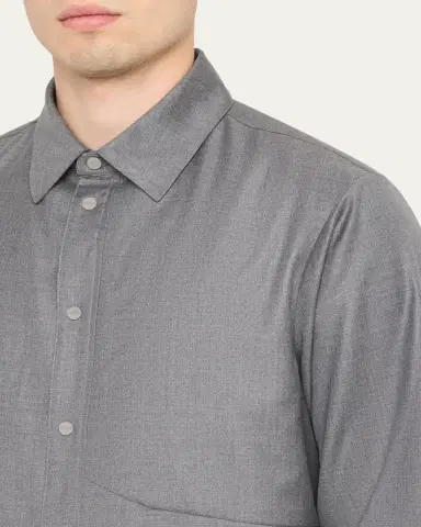 Sease Men's New Gate Invisible-Zip Snap-Front Shirt | Thumbnail 5