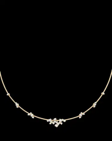 Paul Morelli 18K Yellow Gold Diamond Single Unity Confetti Necklace | Thumbnail 2 Paul Morelli 18K Yellow Gold Diamond Single Unity Confetti Necklace | Thumbnail 2