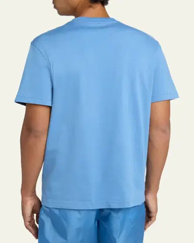 Moncler Men's Tricolor Patch Cotton T-Shirt | Thumbnail 3 Moncler Men's Tricolor Patch Cotton T-Shirt | Thumbnail 3