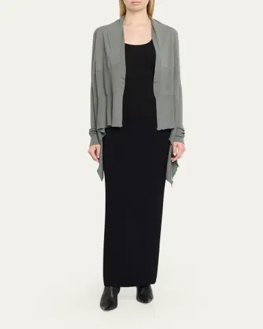 Rick Owens Medium Wrap Wool Shawl Cardigan | Thumbnail 2 Rick Owens Medium Wrap Wool Shawl Cardigan | Thumbnail 2