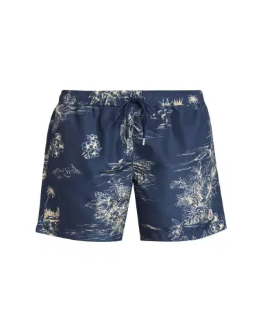 Moncler Men's Tropical Print Swim Shorts | Thumbnail 1 Moncler Men's Tropical Print Swim Shorts | Thumbnail 1